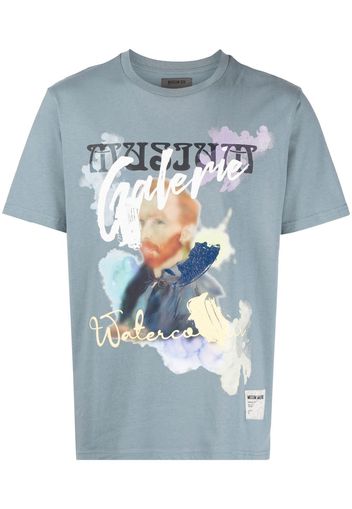 Musium Div. T-shirt Van Gogh con stampa grafica - Blu