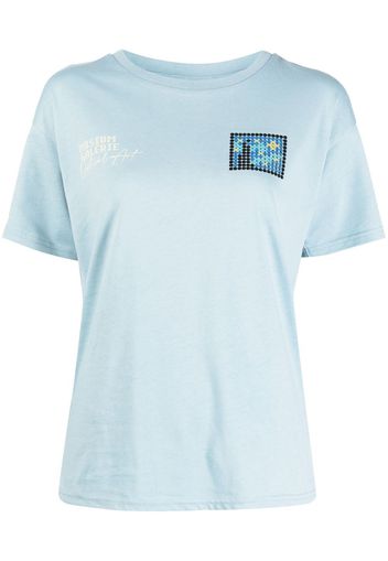 Musium Div. T-shirt con ricamo - Blu