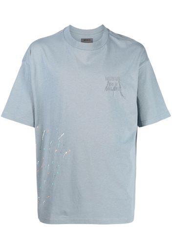 Musium Div. T-shirt con dettaglio effetto vernice - Blu