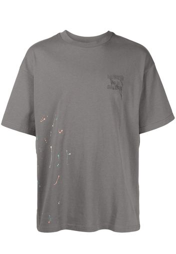 Musium Div. T-shirt con dettaglio effetto vernice - Grigio