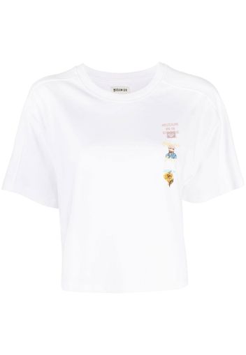 Musium Div. cut-out-detail T-shirt - Bianco