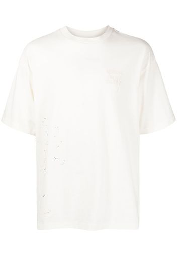 Musium Div. T-shirt con dettaglio effetto vernice - Bianco