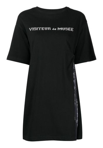 Musium Div. logo-print T-shirt dress - Nero