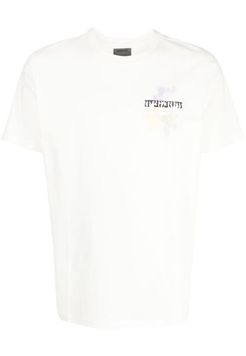 Musium Div. logo-print cotton T-shirt - Toni neutri