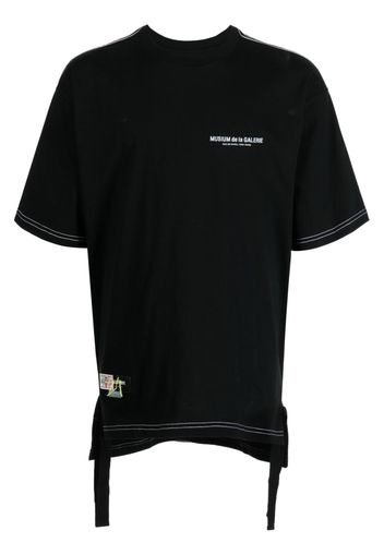 Musium Div. slogan-print cotton T-shirt - Nero