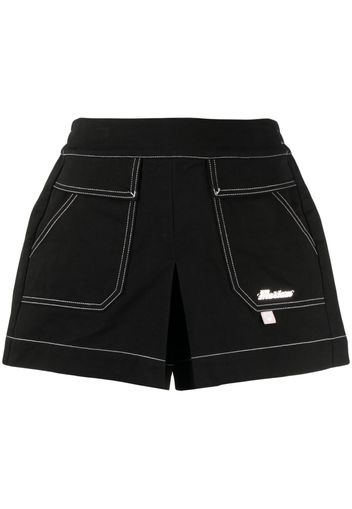 Musium Div. Shorts con applicazione - Nero