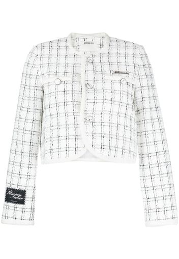 Musium Div. button-down tweed jacket - Bianco