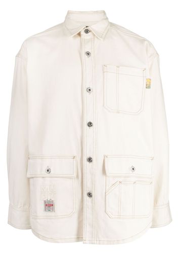 Musium Div. long-sleeve button-fastening shirt - Bianco