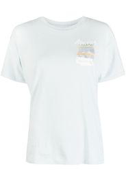 Musium Div. T-shirt con stampa illustrazione - Blu