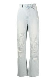 Musium Div. straight-leg distressed denim jeans - Blu