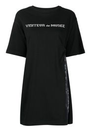 Musium Div. logo-print T-shirt dress - Nero