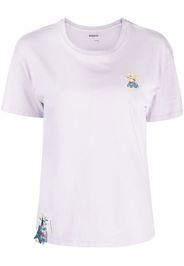 Musium Div. embroidered-motif cotton T-shirt - Viola