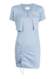 Musium Div. asymmetric layered dress - Blu