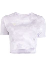 Musium Div. logo-appliqué tie-dye T-shirt - Viola