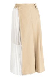 Musium Div. pleated midi skirt - Marrone