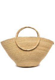 Muun interwoven-design tote bag - Toni neutri