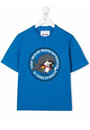 MYAR KIDS graphic-print short-sleeved T-shirt - Blu