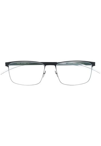 Mykita Xander rectangle-frame glasses - Argento