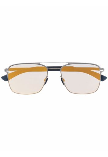 Mykita rectangular-frame metal sunglasses - Blu