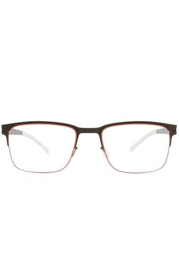 Mykita square-frame metal glasses - Arancione