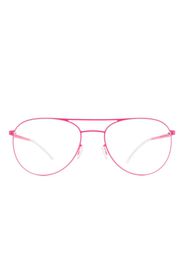 Mykita Niken aviator-frame metal glasses - Rosa