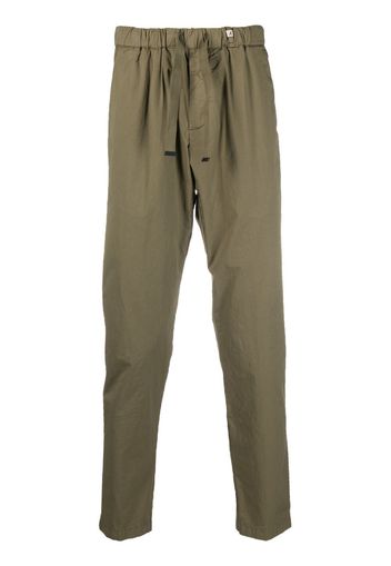 Myths drawstring-waist straight trousers - Verde