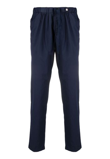 Myths drawstring-waist straight trousers - Blu