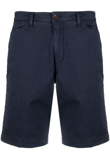 Myths logo detail chino shorts - Blu