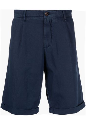 Myths pleat-details chino shorts - Blu