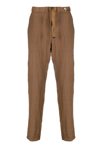 Myths checked tapered trousers - Marrone