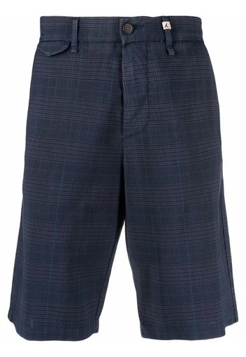 Myths checked straight bermuda shorts - Blu