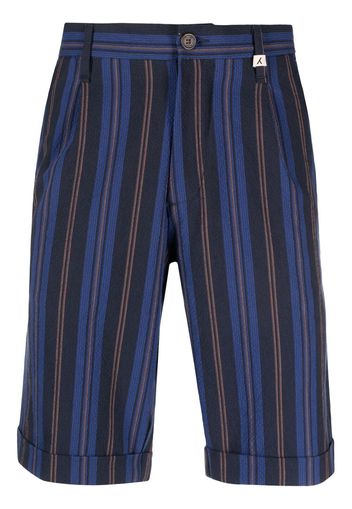 Myths striped bermuda shorts - Blu