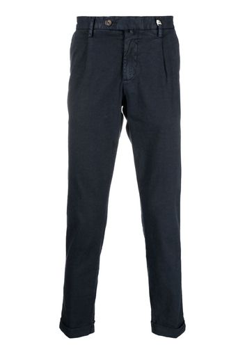 Myths mid-rise slim-fit trousers - Blu