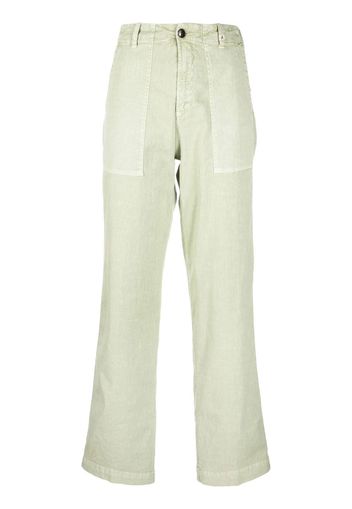 Myths Pantaloni dritti con cuciture - Verde