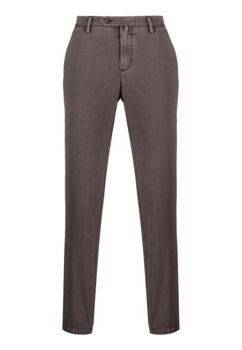 Myths slim-fit trousers - Marrone