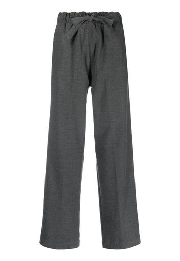 Myths drawstring straight-leg trousers - Grigio