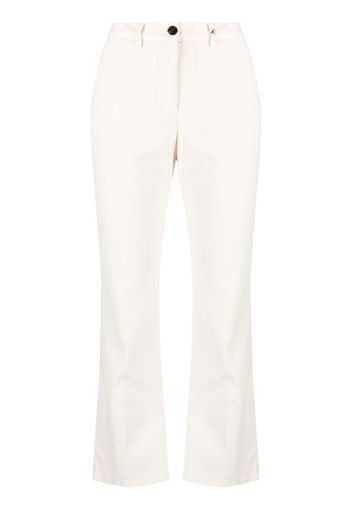 Myths straight-leg cropped trousers - Bianco