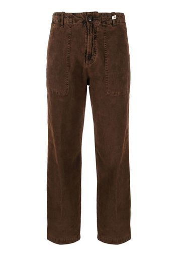 Myths corduroy straight-leg trousers - Marrone