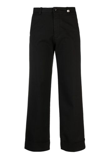 Myths wide-leg cropped trousers - Nero