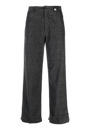 Myths wide-leg cropped trousers - Grigio