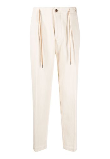 Myths tapered drawstring-waist trousers - Toni neutri