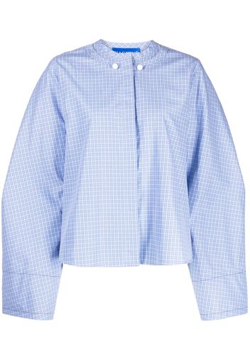 Nackiyé Breathtake plaid-check print shirt - Blu