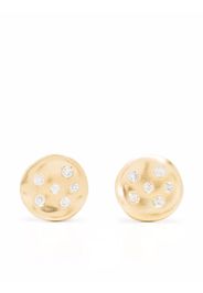 Nada Ghazal 18kt yellow gold My Muse Urban Winter stud earrings - Oro