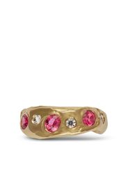 NADIA SHELBAYA Anello eternity in oro giallo 18kt con spinello - Rosa