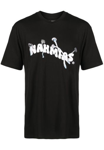 Nahmias logo-print cotton T-shirt - Nero