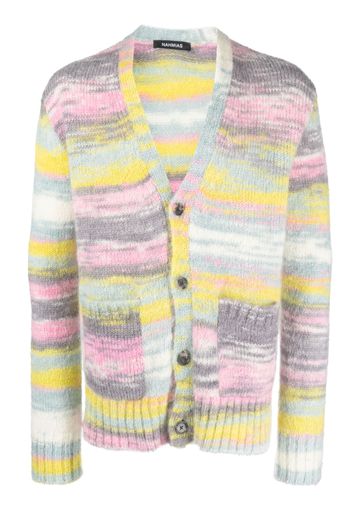 Nahmias Sunset intarsia-knit cardigan - Grigio