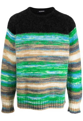 Nahmias intarsia-knit sweatshirt - Nero