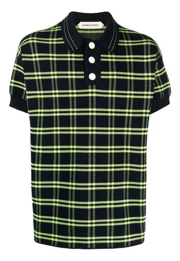 Namacheko check-pattern polo shirt - Nero