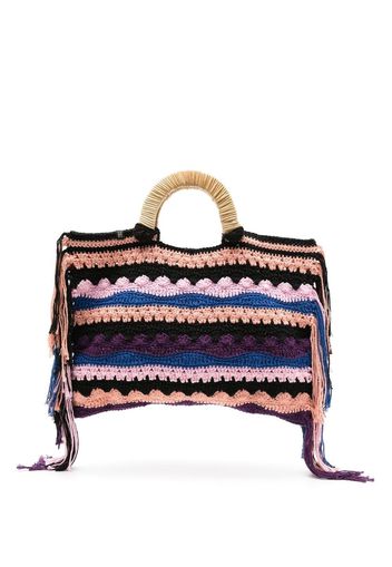 Nannacay Borsa tote Vera a righe - Multicolore