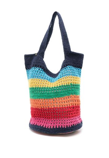 Nannacay Borsa tote Milena all'uncinetto - Multicolore